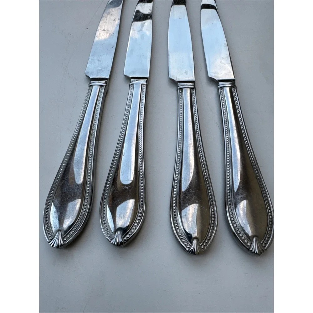 Reed & Barton Whitley Dinner Knife set of 4 Stainless‎ Steel MCM